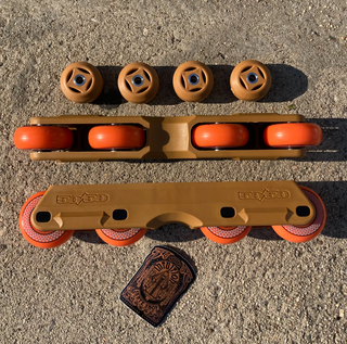 50/50 Yandriel 2 Balance 2 Ready to Roll Brown Inline Skate Frames, Intuition Skate Shop, Skate Shops Near Me, Inline Skates