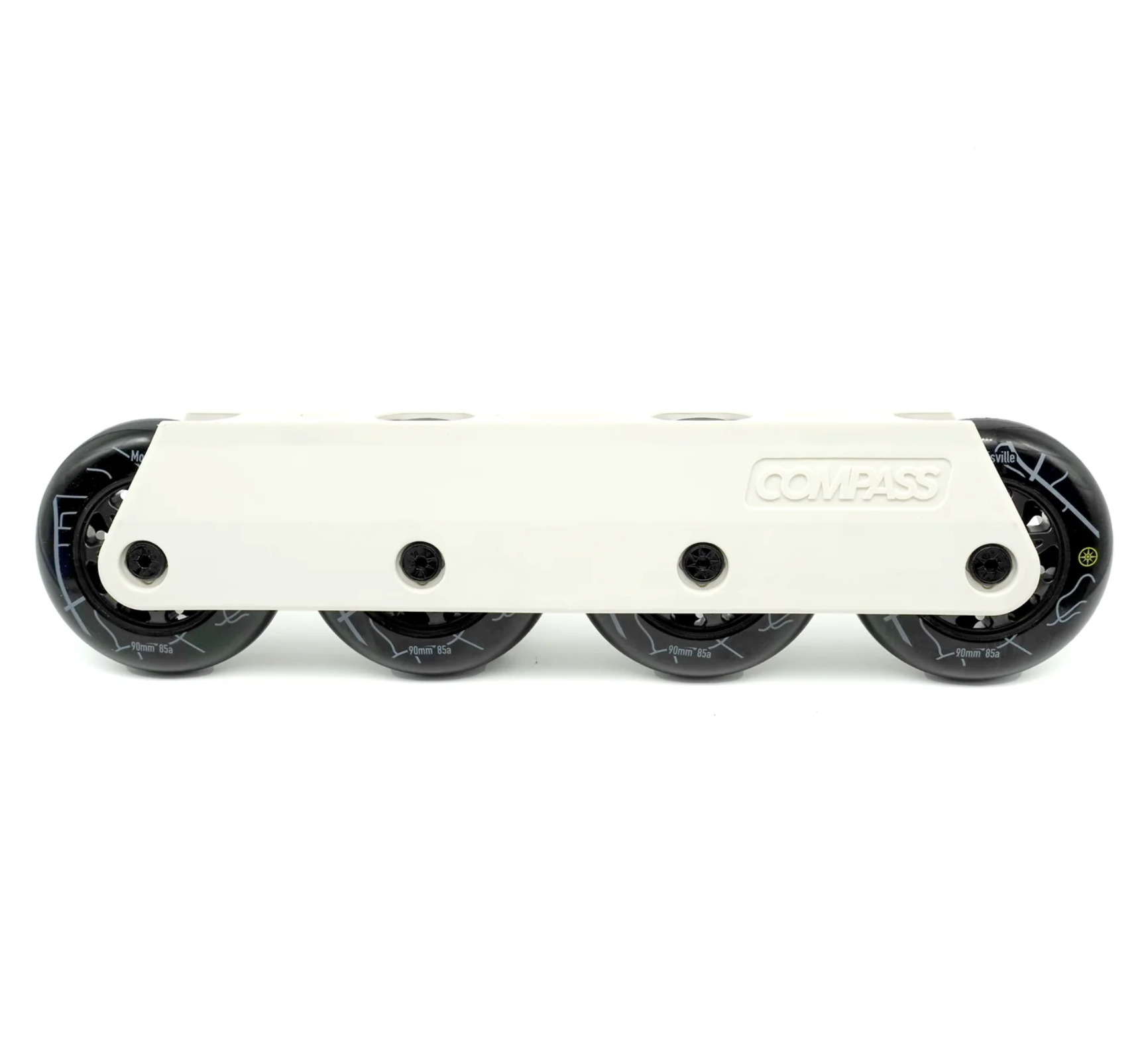 Compass 90mm UFS Inline Skate Frames White, Intuition Skate Shop 