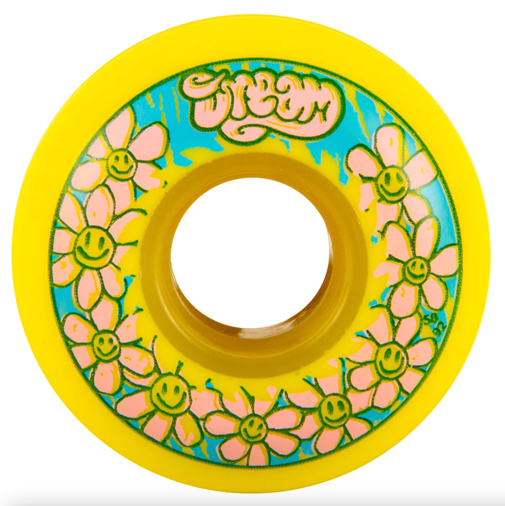 Dream Daisy 58mm Inline Skate Wheels, Yellow Rollerblade Wheels, 58mm 92a Inline Wheels, Intuition Skate Shop, Skate Shops Near Me