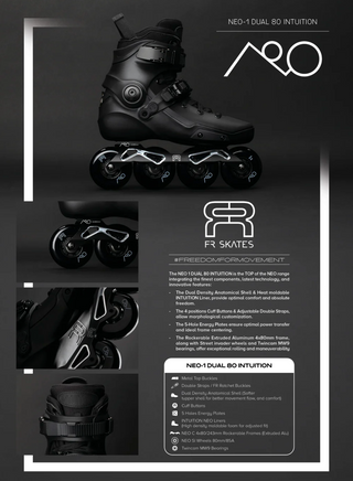 FR NEO 1 Dual 80 Intuition Inline Skates, Intuition Skate Shop, Skate Shops Near Me, Inline Skates, Urban Skates