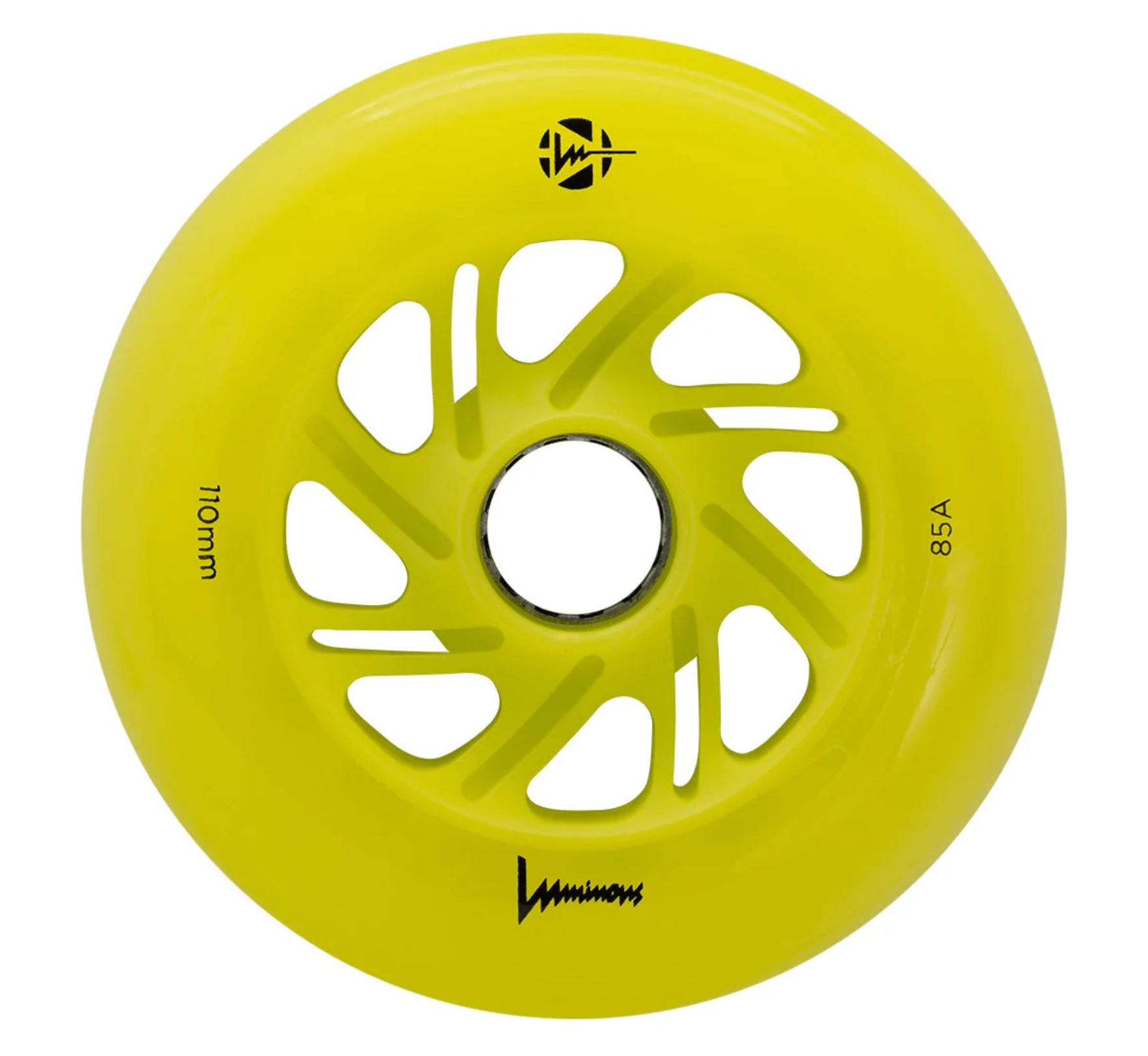 Luminous 110mm Canary Yellow Inline Skate Wheels, Intuition Skate Shop, Skate Shops Near Me