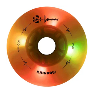 Luminous 100mm Rainbow Light Up Inline Skate Wheel, Intuition Skate Shop, Skate Shops Near Me, Inline Skates