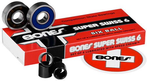 Bones Super Swiss 6 skate bearings – Intuition Skate Shop